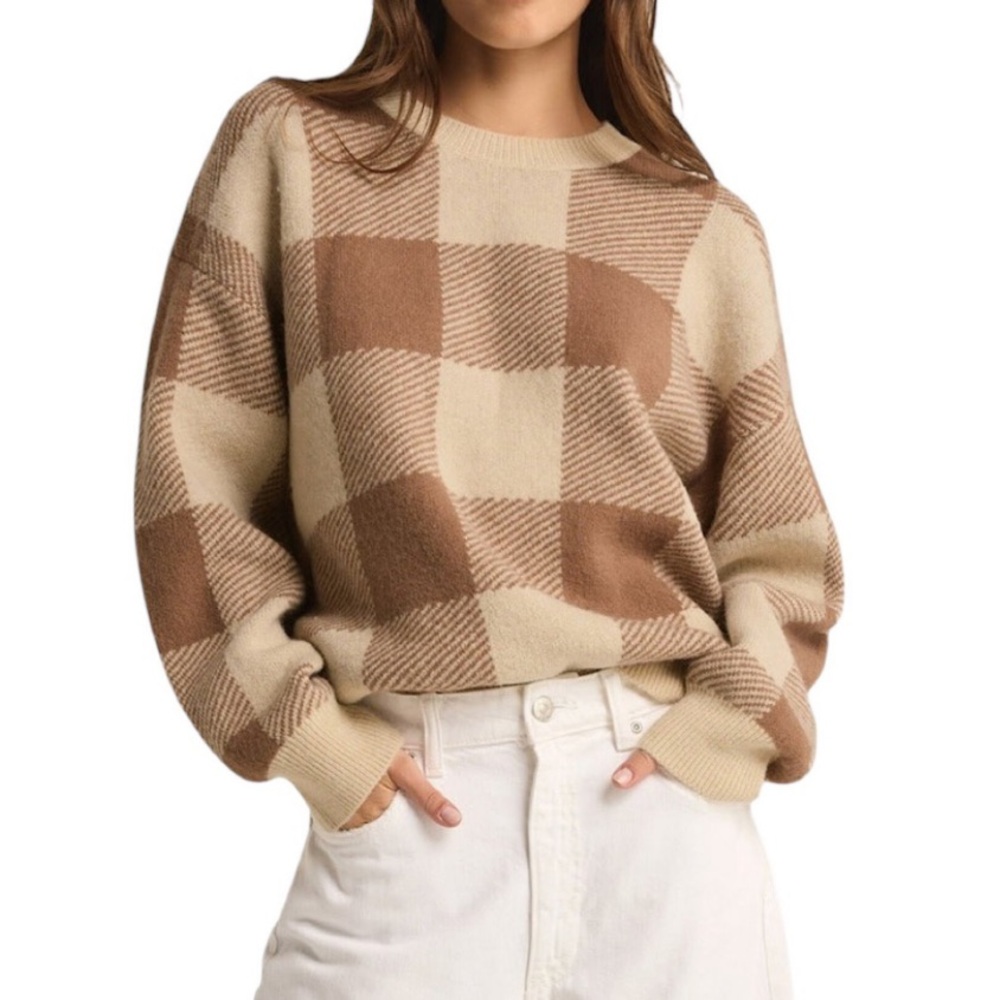 Z Supply Check You Later Sweater Campfire - Picture 2 of 8